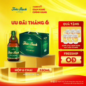 Trúc Bạch IPA Craft - Hộp 6 chai 330ml