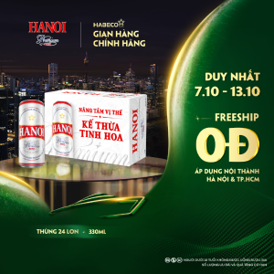 Bia Hanoi Premium - Thùng 24 lon 330ml