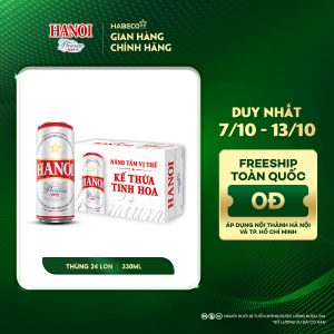 Bia Hanoi Premium - Thùng 24 lon 330ml