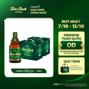 Combo 2 Hộp Trúc Bạch IPA Craft - Hộp 6 chai 330ml