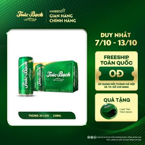 Bia Trúc Bạch - Thùng 24 lon 330ml