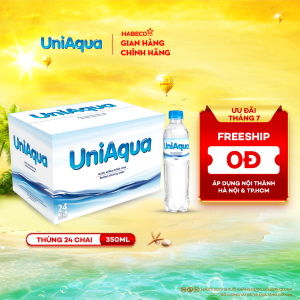 Nước uống đóng chai Uniaqua – Thùng 24 chai 350ML
