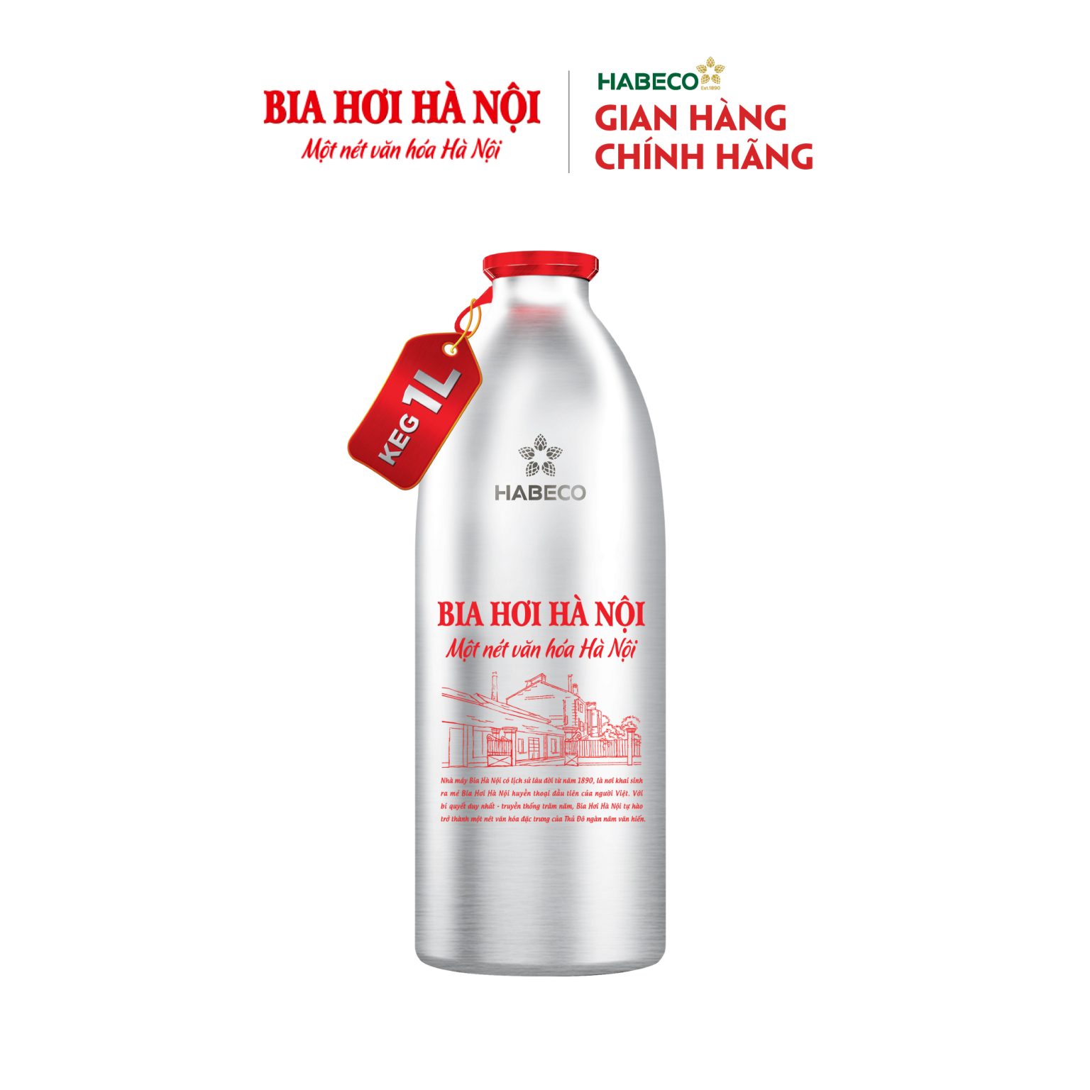 GIÁ BIA HƠI HÀ NỘI KEG 20 LÍT