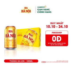 Bia Hà Nội - Thùng 24 lon 330ml