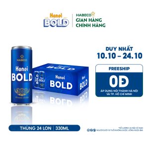 Bia Hanoi BOLD – Thùng 24 lon 330ml