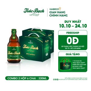 Combo 2 Hộp Trúc Bạch IPA Craft - Hộp 6 chai 330ml