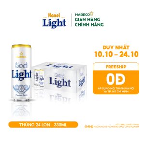 Bia Hanoi Light – Thùng 24 lon 330ml