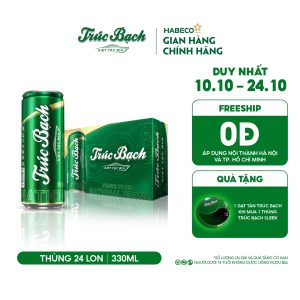 Bia Trúc Bạch - Thùng 24 lon 330ml