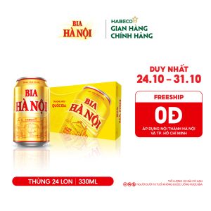 Bia Hà Nội - Thùng 24 lon 330ml