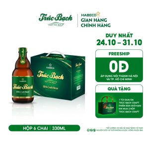 Trúc Bạch IPA Craft - Hộp 6 chai 330ml