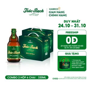Combo 2 Hộp Trúc Bạch IPA Craft - Hộp 6 chai 330ml