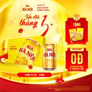 Bia Hà Nội - Thùng 24 lon 330ml