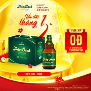 Trúc Bạch IPA Craft - Hộp 6 chai 330ml