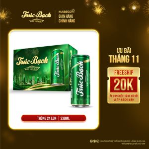 Bia Trúc Bạch - Thùng 24 lon 330ml - Phiên bản Tết 2026