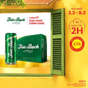 Bia Trúc Bạch - Thùng 24 lon 330ml