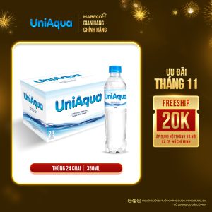 Nước uống đóng chai Uniaqua – Thùng 24 chai 350ML