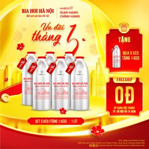 [GIAO KHU VỰC TP.HCM] [MUA 5 TẶNG 1] - SET 5 KEG 1L (TẶNG 1 KEG)