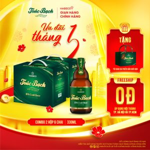 Combo 2 Hộp Trúc Bạch IPA Craft - Hộp 6 chai 330ml
