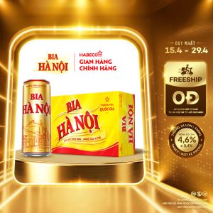Bia Hà Nội – Thùng 24 lon 330ml - Phiên bản lon cao