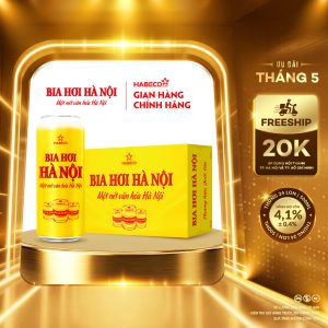 Bia Hơi Hà Nội - Thùng 24 lon 500ml