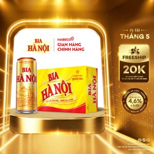 Bia Hà Nội – Thùng 24 lon 330ml - Phiên bản lon cao