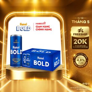 Bia Hanoi BOLD – Thùng 24 lon 330ml