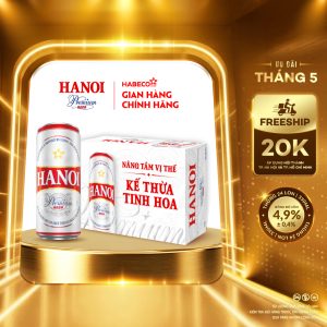 Bia Hanoi Premium - Thùng 24 lon 330ml
