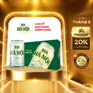 Bia Hà Nội Nhãn Xanh - Thùng 24 lon 330ml