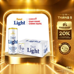 Bia Hanoi Light – Thùng 24 lon 330ml