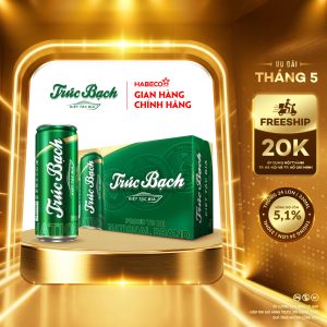 Bia Trúc Bạch - Thùng 24 lon 330ml