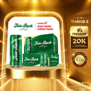 Combo 2 Thùng Bia Trúc Bạch - Thùng 24 lon 330ml