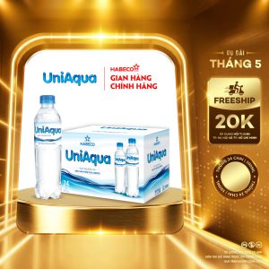 Nước uống đóng chai Uniaqua - Thùng 24 chai 500ml