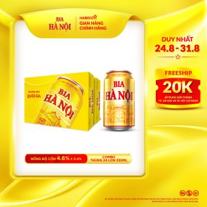 Combo 2 Thùng Bia Hà Nội - Thùng 24 lon 330ml