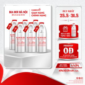 [GIAO KHU VỰC TP.HCM] [MUA 5 TẶNG 1] - SET 5 KEG 1L (TẶNG 1 KEG)