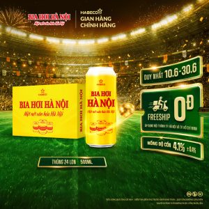 Bia Hơi Hà Nội - Thùng 24 lon 500ml