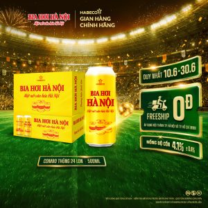 Combo 2 thùng Bia Hơi Hà Nội – Thùng 24 lon 500ml