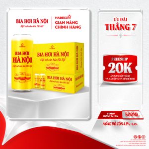 Combo 2 thùng Bia Hơi Hà Nội – Thùng 24 lon 500ml