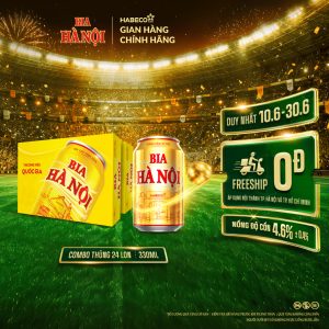 Combo 2 Thùng Bia Hà Nội - Thùng 24 lon 330ml