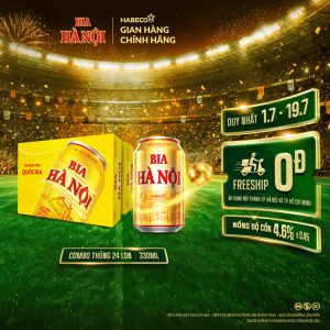 Combo 2 Thùng Bia Hà Nội - Thùng 24 lon 330ml