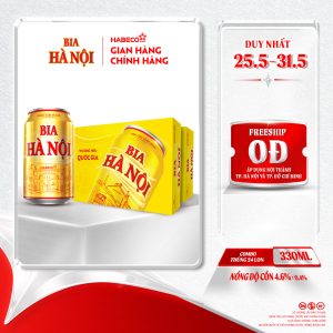 Combo 2 Thùng Bia Hà Nội - Thùng 24 lon 330ml