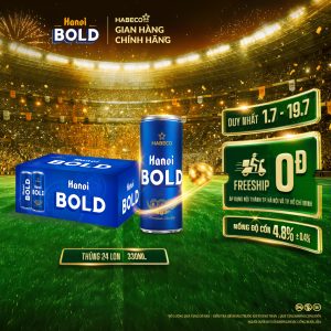Bia Hanoi BOLD – Thùng 24 lon 330ml