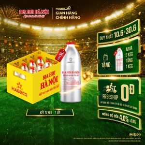 [GIAO KHU VỰC TP.HCM] Bia Hơi Hà Nội Keg 1L - Két 12 keg 1 lít/keg.