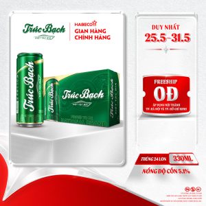 Bia Trúc Bạch - Thùng 24 lon 330ml