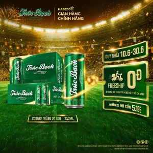 Combo 2 Thùng Bia Trúc Bạch - Thùng 24 lon 330ml